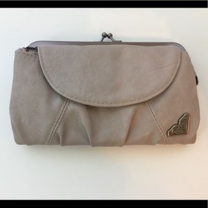 Gray Roxy Brand Clutch Bag Wristlet